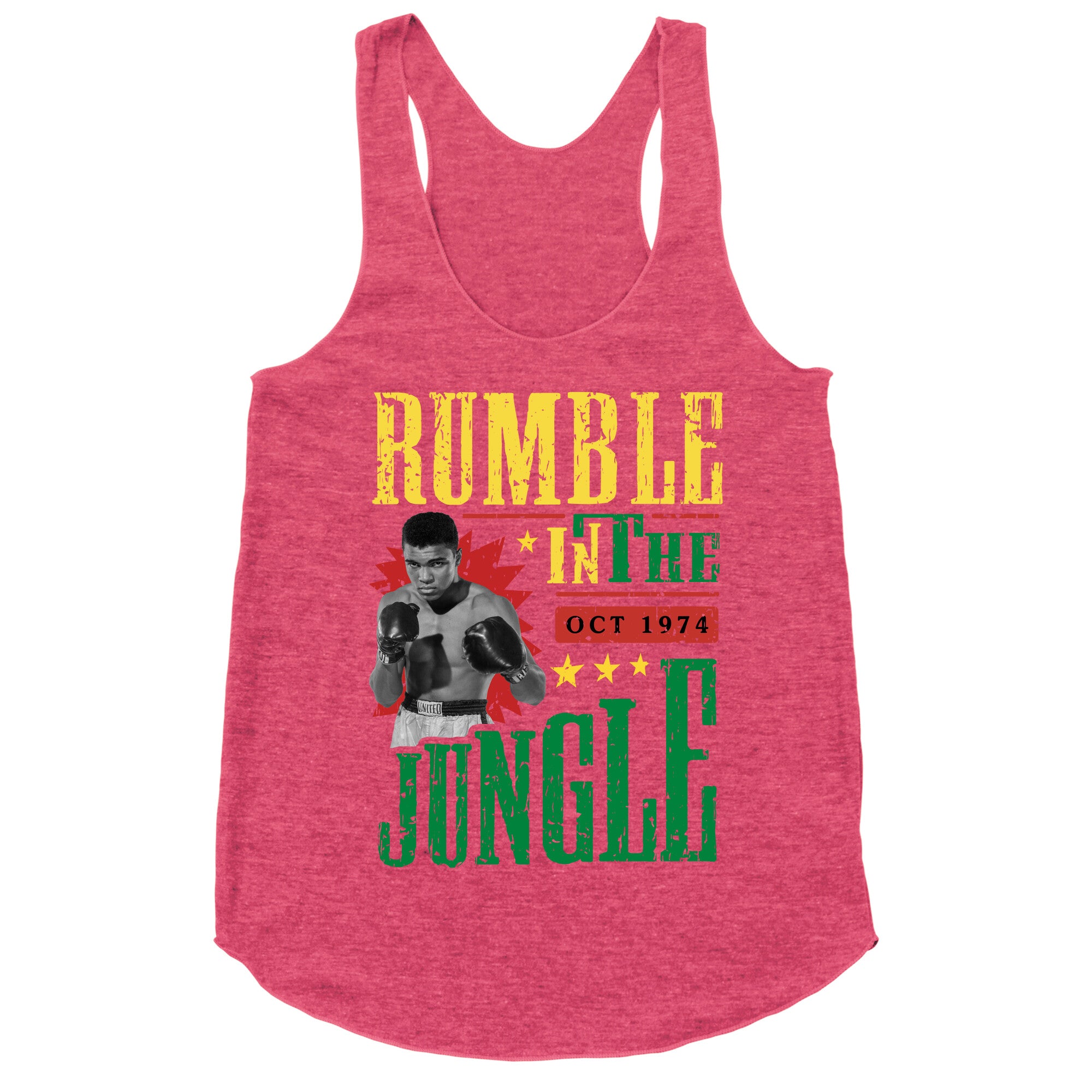 Rumble in the Jungle Racerback Tank